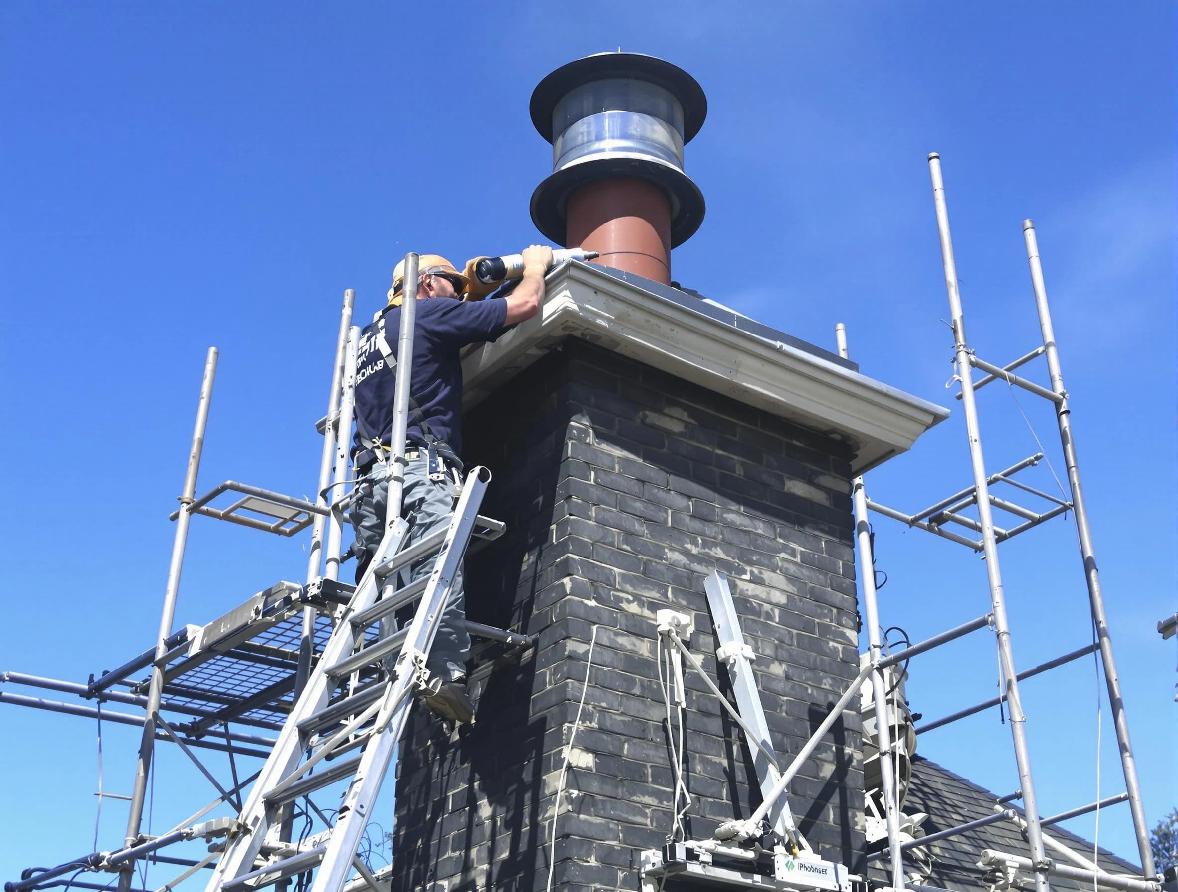 Sturdy chimney crown finished by Leeds Chimney Sweep in Leeds, AL