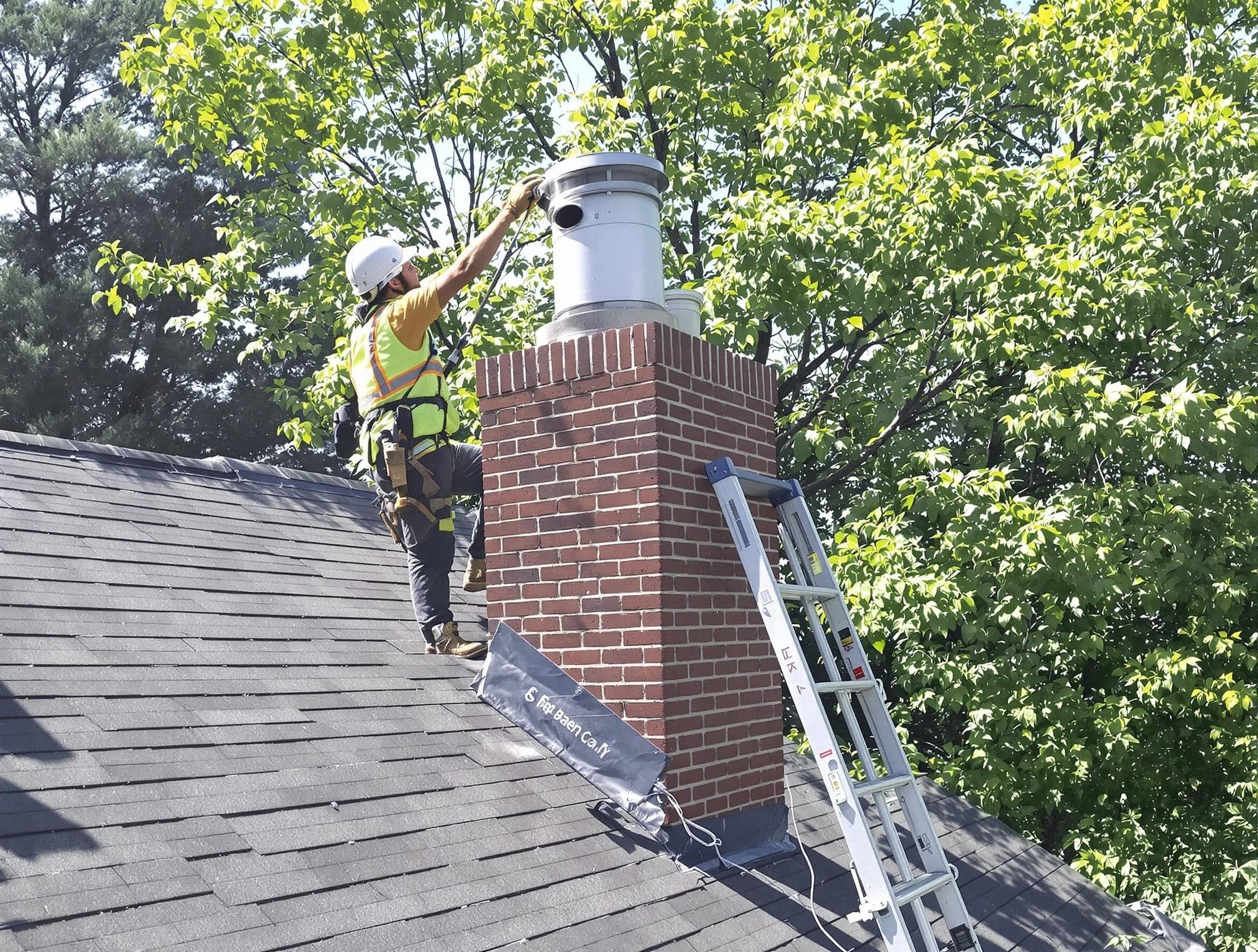Chimney liner inspection by Leeds Chimney Sweep in Leeds, AL
