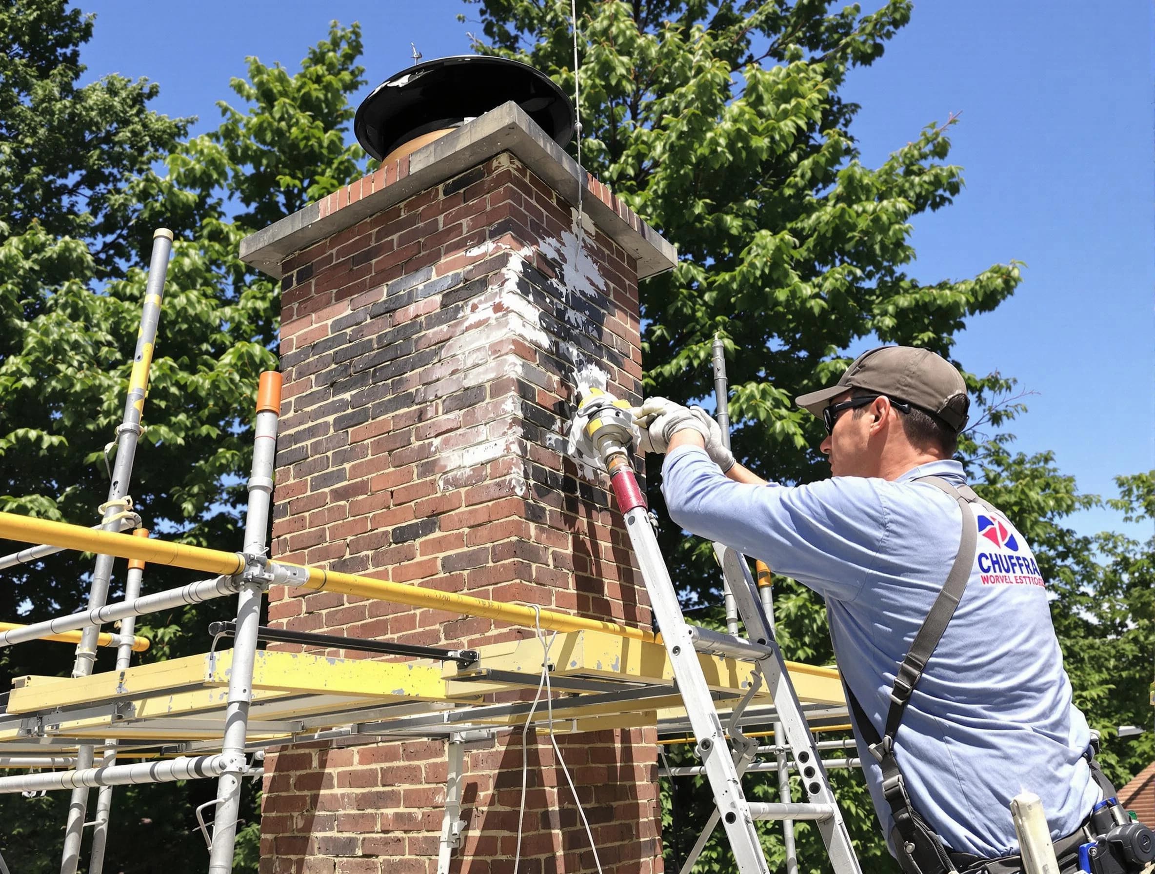 Structural chimney repair by Leeds Chimney Sweep in Leeds, AL
