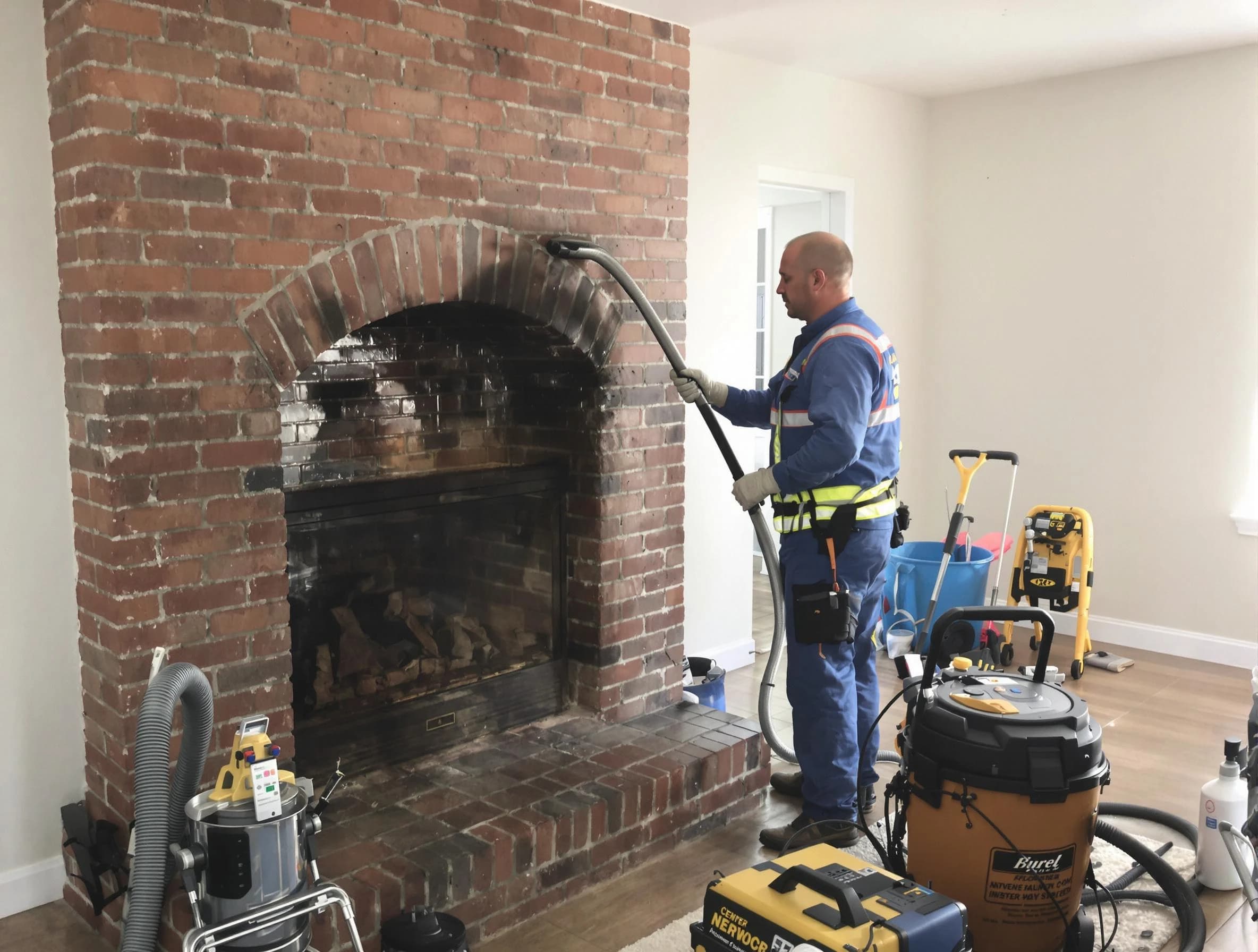 Leeds Chimney Sweep expert performing detailed chimney sweep in Leeds, AL