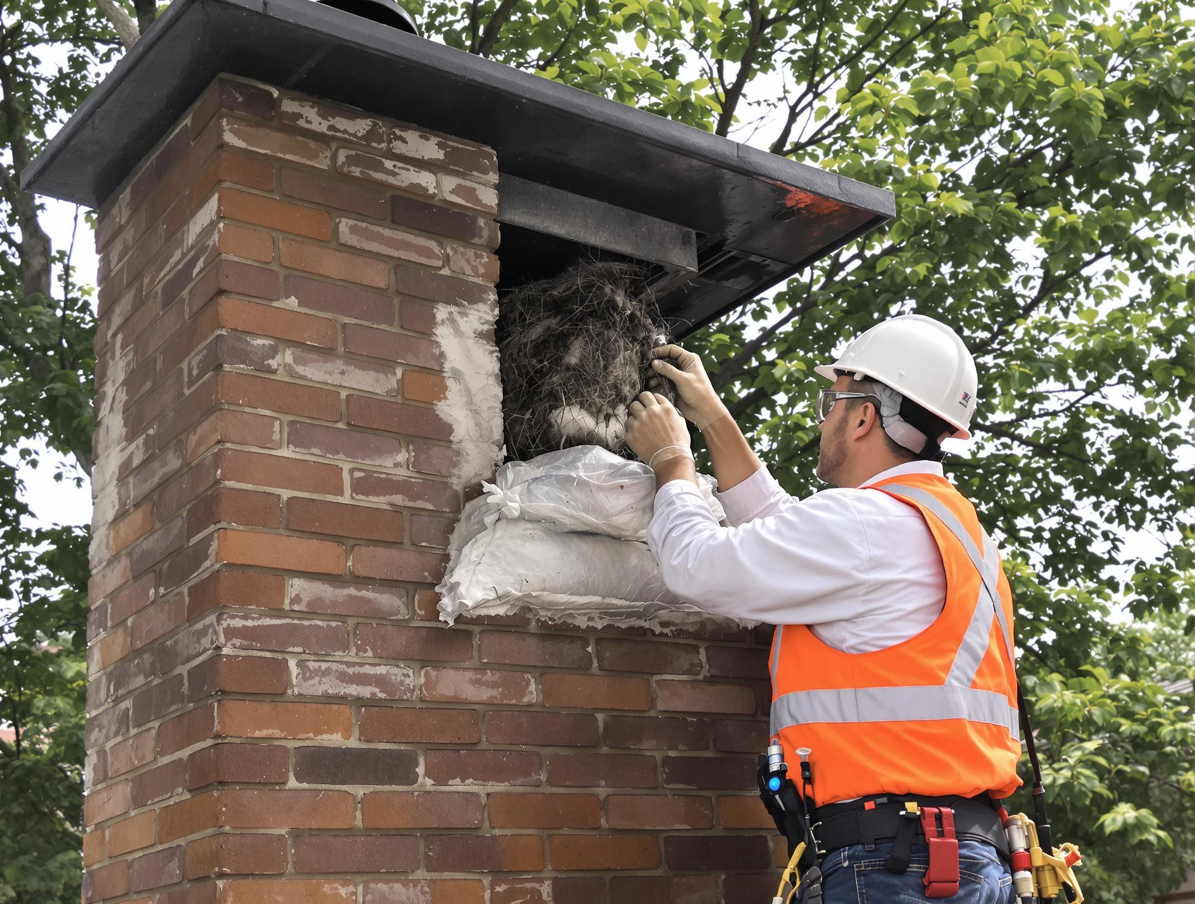 Humane removal of debris and animals by Leeds Chimney Sweep in Leeds, AL