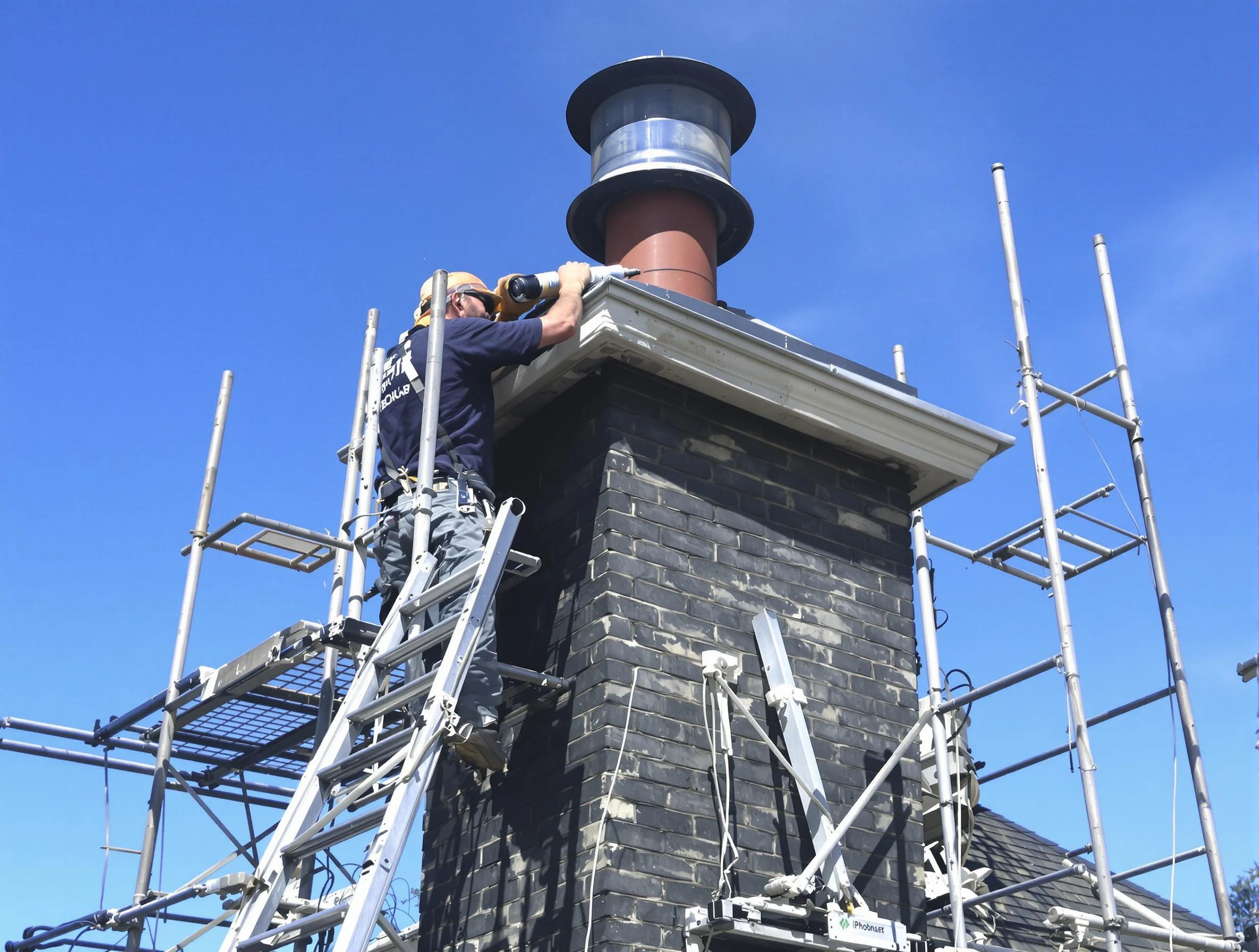 Sturdy chimney crown finished by Leeds Chimney Sweep in Leeds, AL
